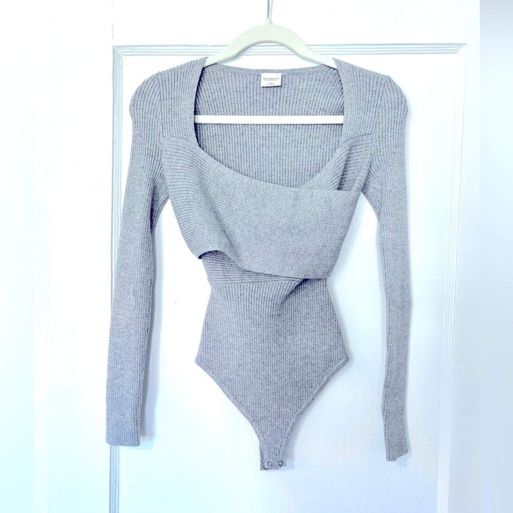 Abercrombie & Fitch Wrap Sweater Bodysuit
